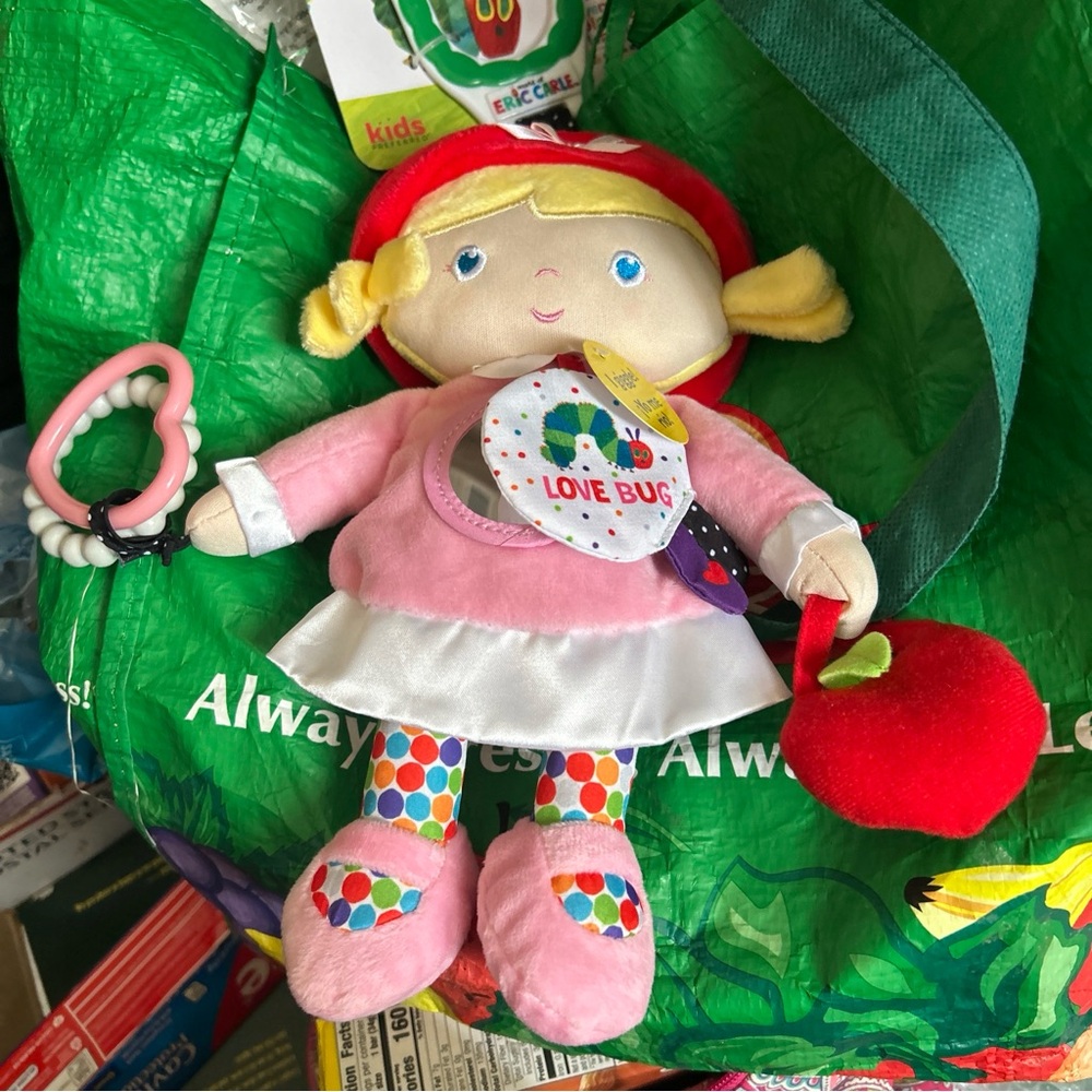 Giggling baby doll toy Eric carle